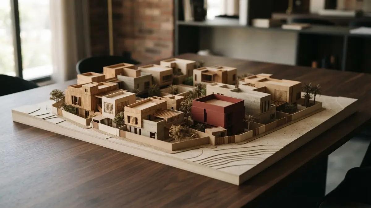 مخطط معماري يوضح توزيع الوحدات السكنية وكفاءة المساحات لمشروع عقاري في الرياض
